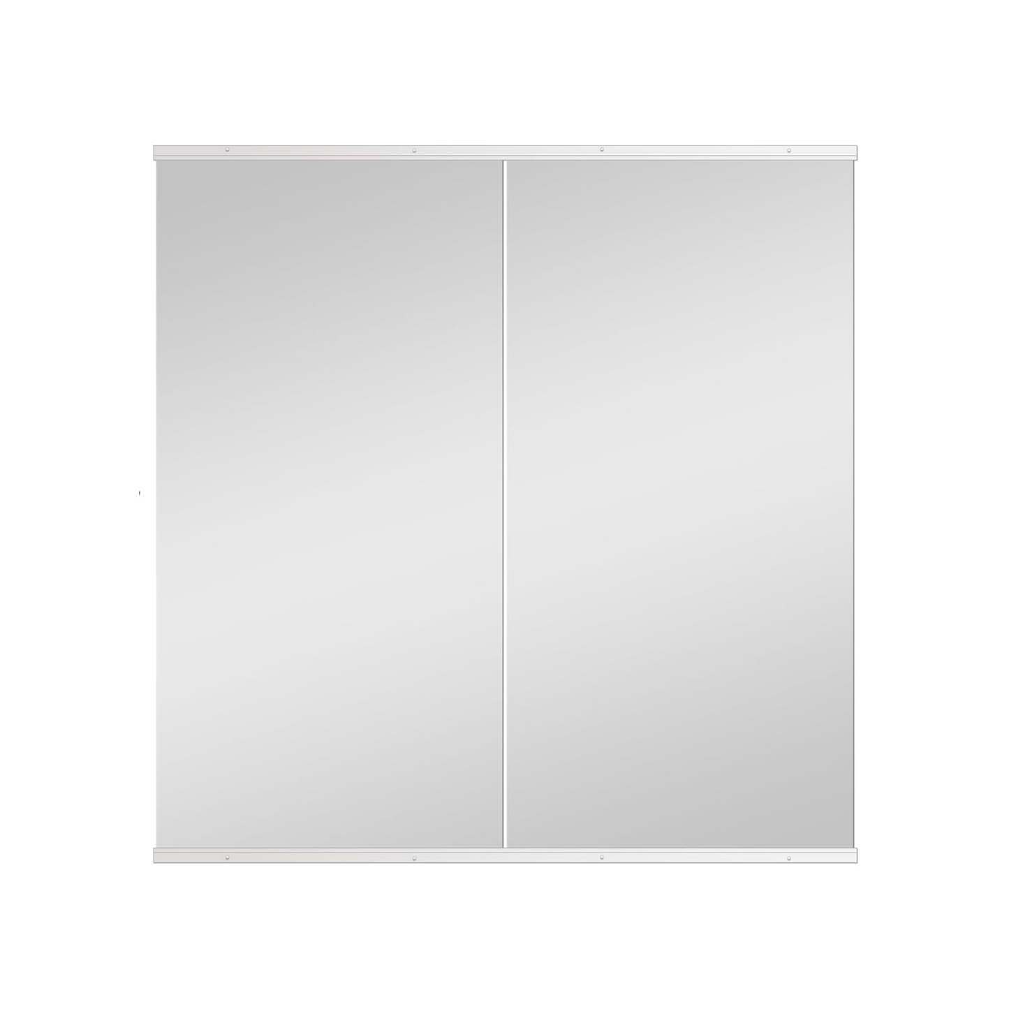Fitcleer 2-Pack 53×26 Inch Seamless Wall Glassless Mirror