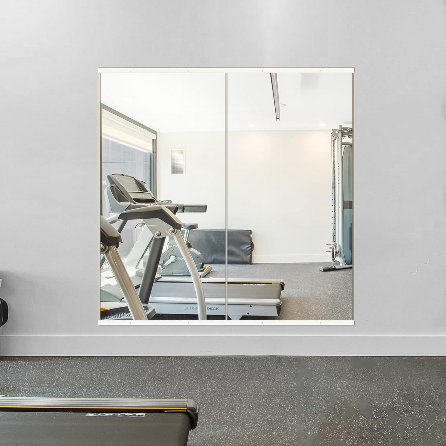 Fitcleer 2-Pack 53×26 Inch Seamless Wall Glassless Mirror